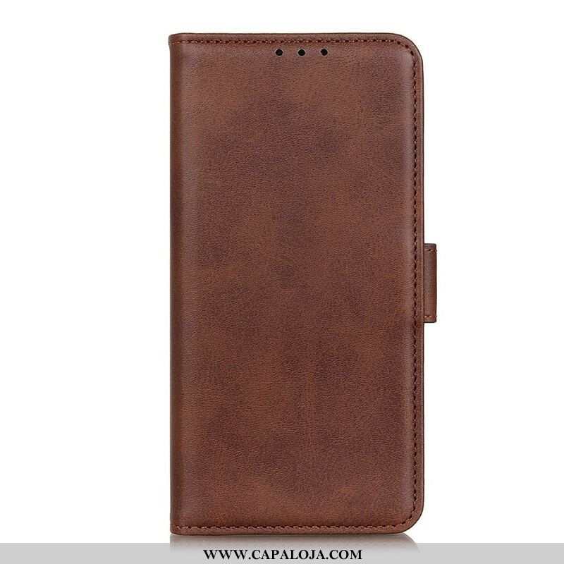Capa De Couro Para OnePlus Nord 2 5G Flip Aba Dupla