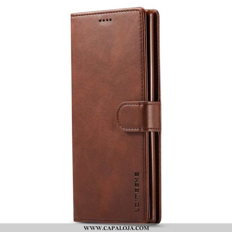 Capa De Couro Para Samsung Galaxy A13 Lc.imeeke Efeito Couro