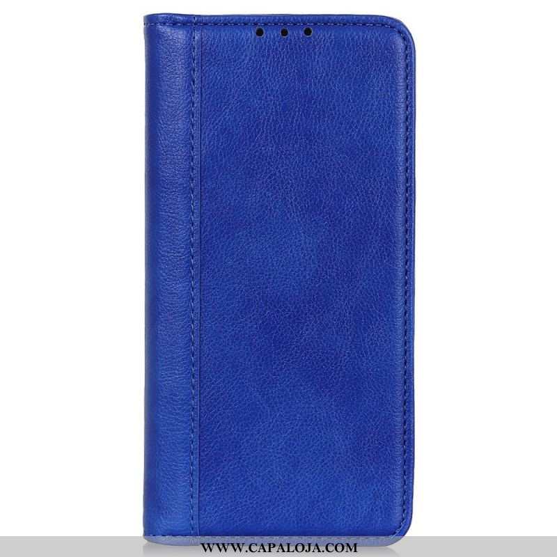 Capa De Couro Para Samsung Galaxy M33 5G Couro Rachado De Lichia