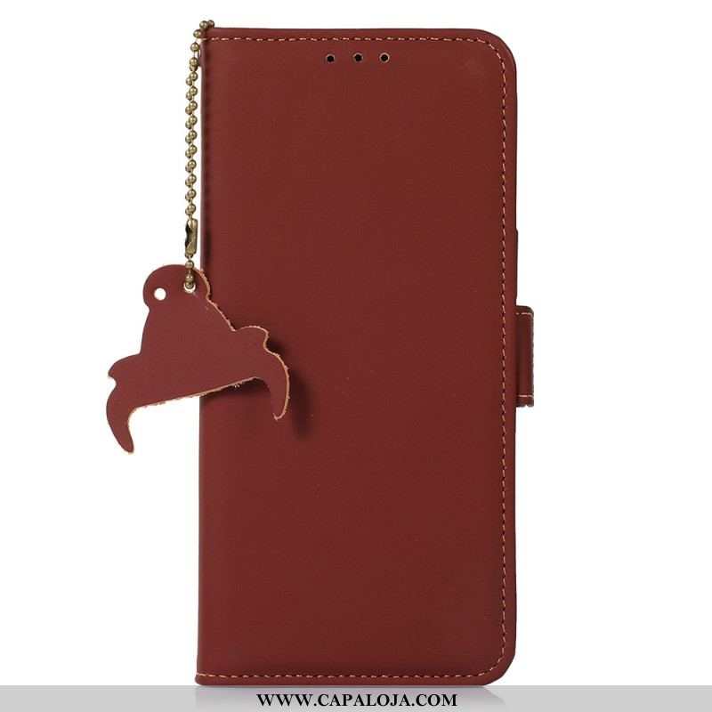 Capa De Couro Para Xiaomi 13 Lite Capa Proteção Proteção Rfid De Couro Genuíno