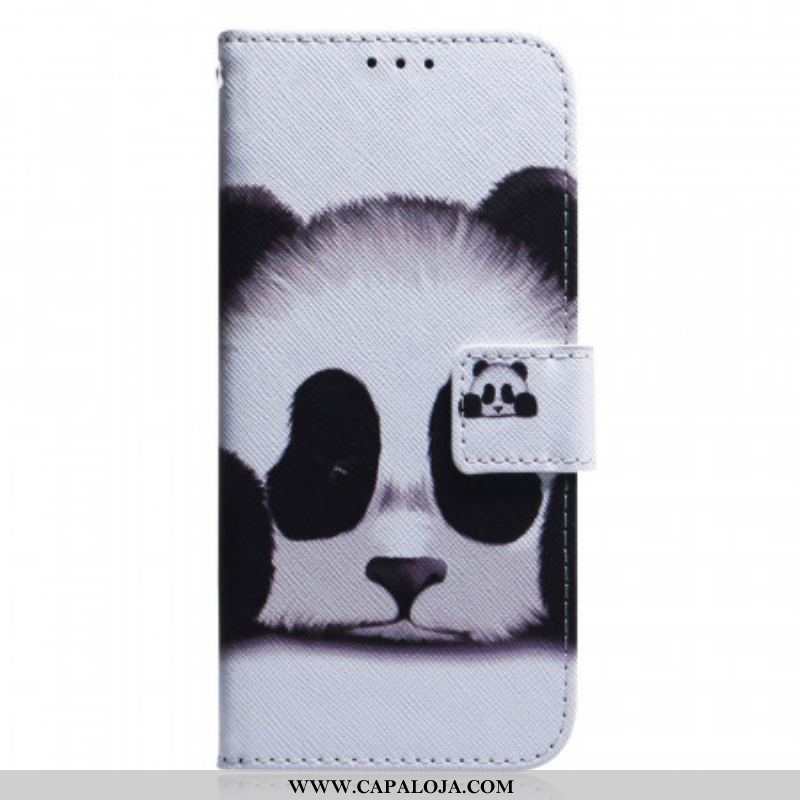 Capa De Couro Para Xiaomi Redmi Note 11 Pro / 11 Pro 5G Cara De Panda