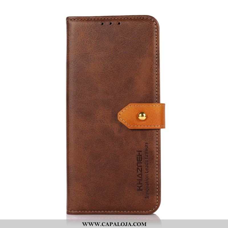 Capa De Couro Para Xiaomi Redmi Note 11 Pro / 11 Pro 5G Com Alça Khazneh
