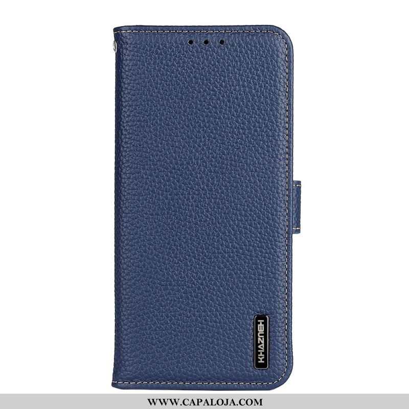 Capa De Couro Para Xiaomi Redmi Note 11 Pro / 11 Pro 5G Couro Genuíno Khazneh Litchi