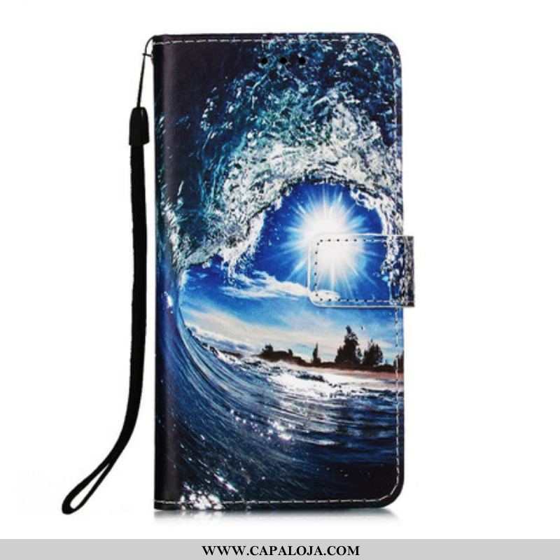 Capa Em Pele Para Samsung Galaxy A51 5G Ama A Onda