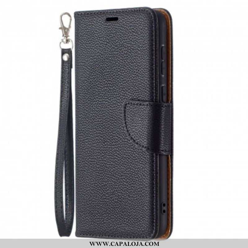 Capa Flip Para Huawei P50 De Couro Lichia Rabat Oblíqua