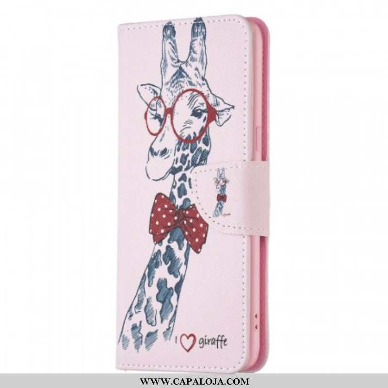 Capa Flip Para Oppo Find X5 Lite Girafa Inteligente