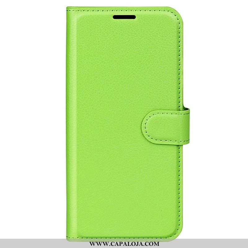 Capa Flip Para Samsung Galaxy M33 5G Estilo Couro Lichia