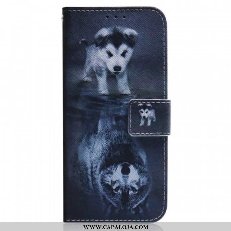 Capa Flip Para Samsung Galaxy M33 5G Sonho De Cachorrinho