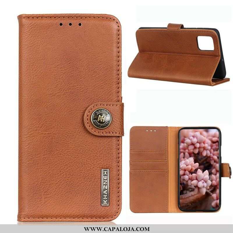 Capa Flip Para Samsung Galaxy M51 Imitação De Couro Khazneh