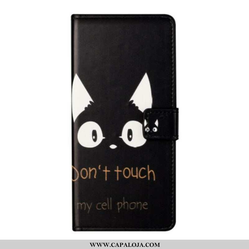 Capa Flip Para Samsung Galaxy S21 FE Não Toque No Meu Celular