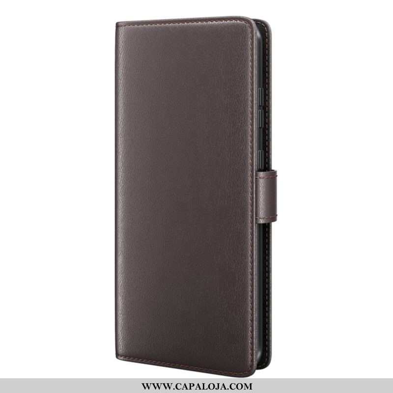 Capa Flip Para Samsung Galaxy S23 Ultra 5G Couro Legitimo