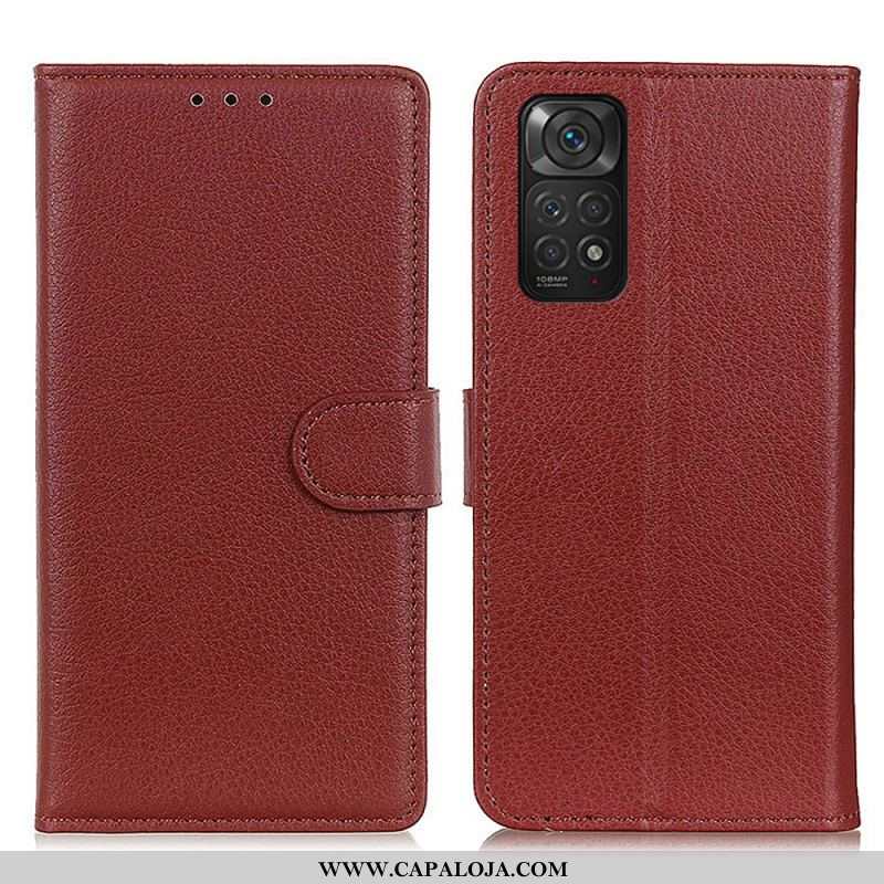 Capa Flip Para Xiaomi Redmi Note 11 / 11S Tradicionalmente Lichia