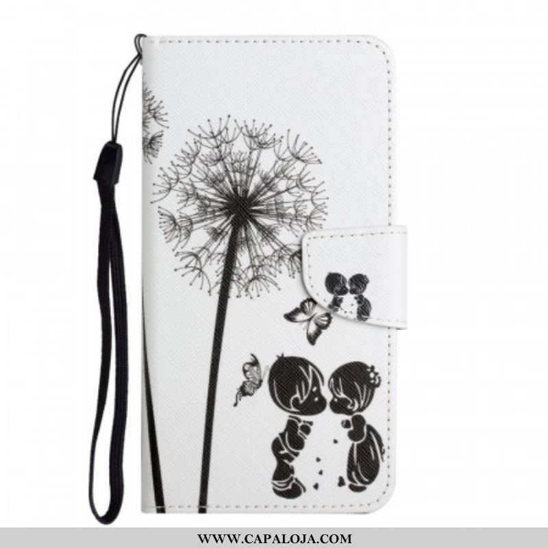 Capa Flip Para Xiaomi Redmi Note 11 Pro Plus 5G Bebê Amor Dente De Leão