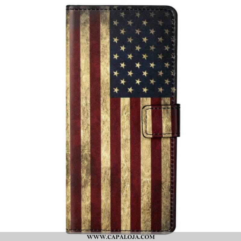 Capa Folio Para OnePlus Nord CE 5G Bandeira Americana