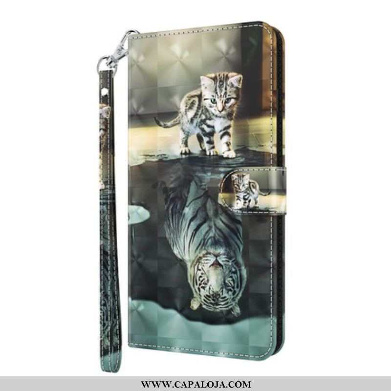 Capa Folio Para Samsung Galaxy S21 Plus 5G Ernesto O Tigre