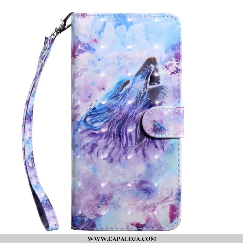 Capa Folio Para Samsung Galaxy S22 5G Geraldo O Lobo