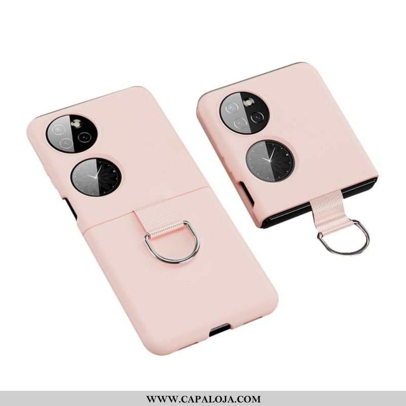Capa Para Huawei P50 Pocket Anel De Metal