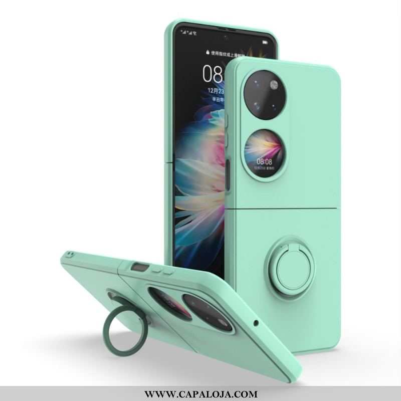 Capa Para Huawei P50 Pocket Compatível Com Suporte De Anel