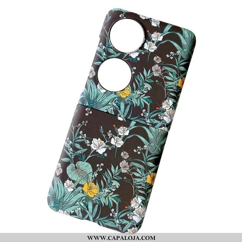 Capa Para Huawei P50 Pocket Flores