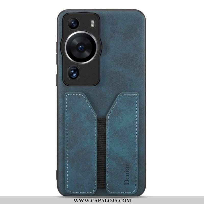Capa Para Huawei P60 Pro Porta-cartões Elástico Denior