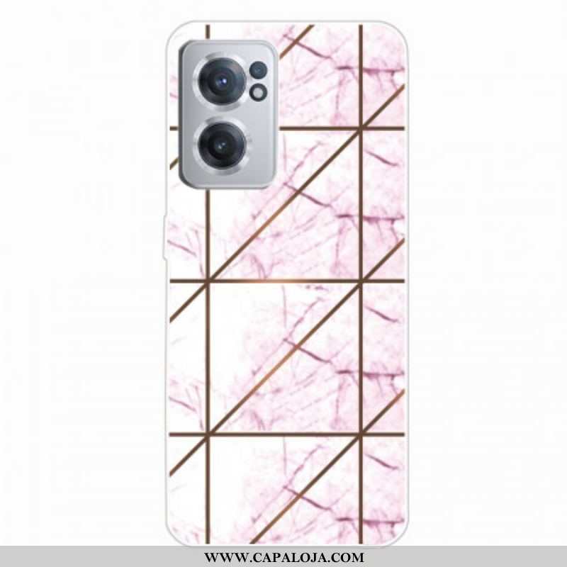 Capa Para OnePlus Nord CE 2 5G Ladrilhos De Mármore