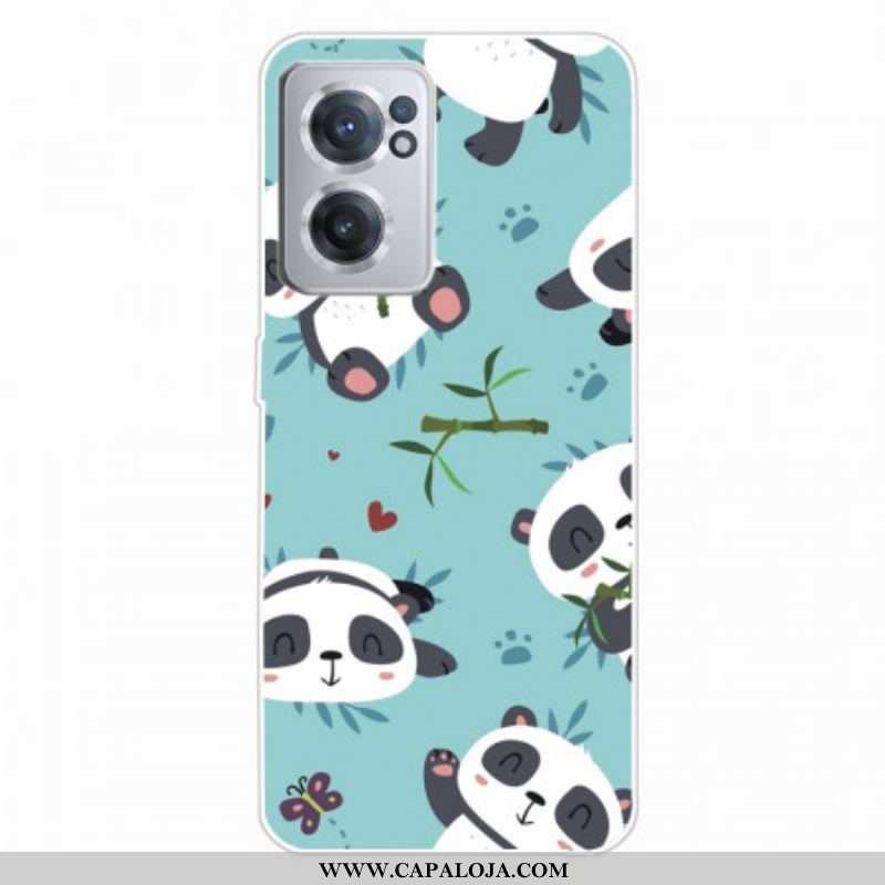 Capa Para OnePlus Nord CE 2 5G Pandas Cochilando