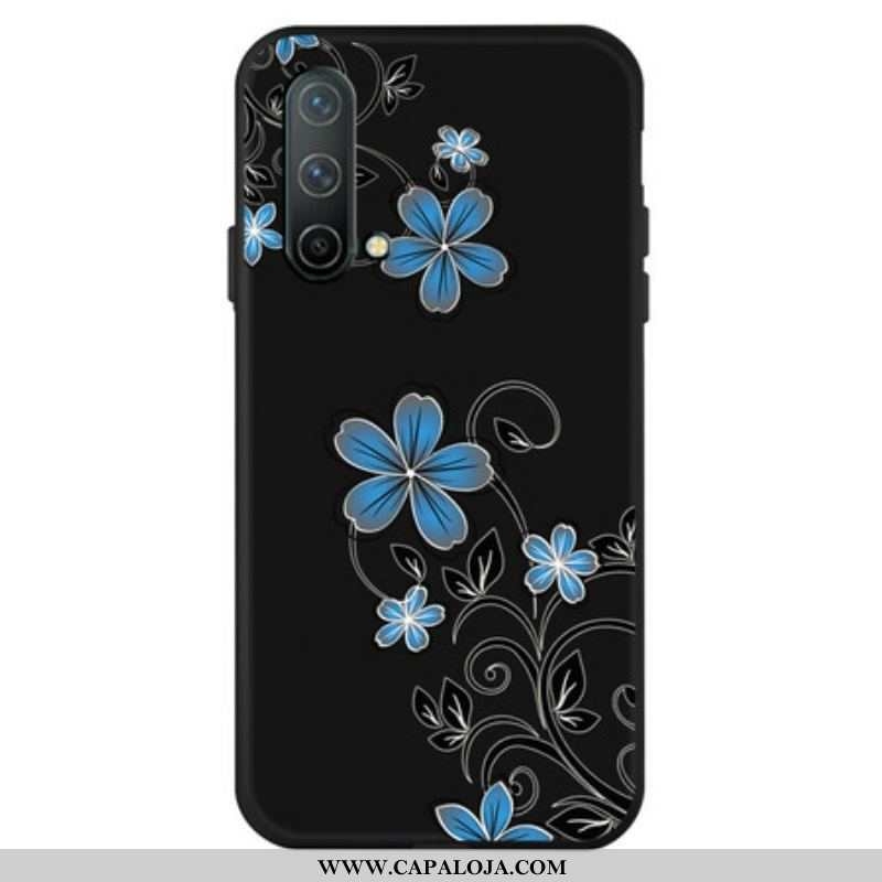 Capa Para OnePlus Nord CE 5G Flores Azuis