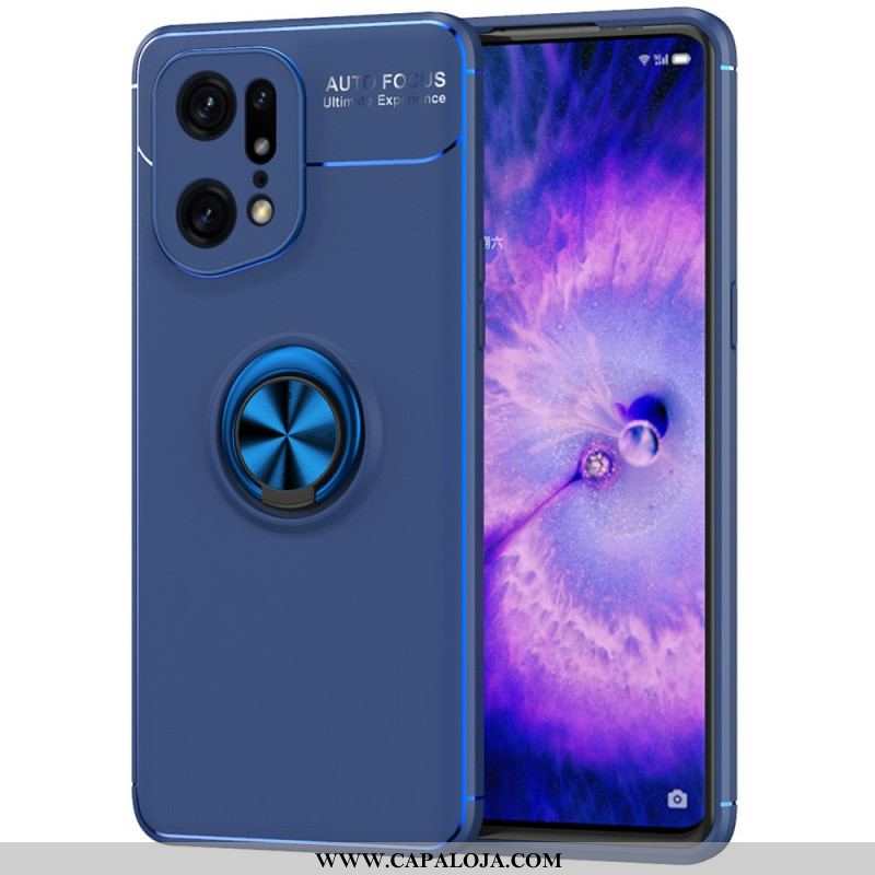 Capa Para Oppo Find X5 Pro Anel Giratório