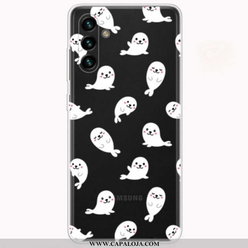 Capa Para Samsung Galaxy A13 5G / A04s Principais Leões Marinhos