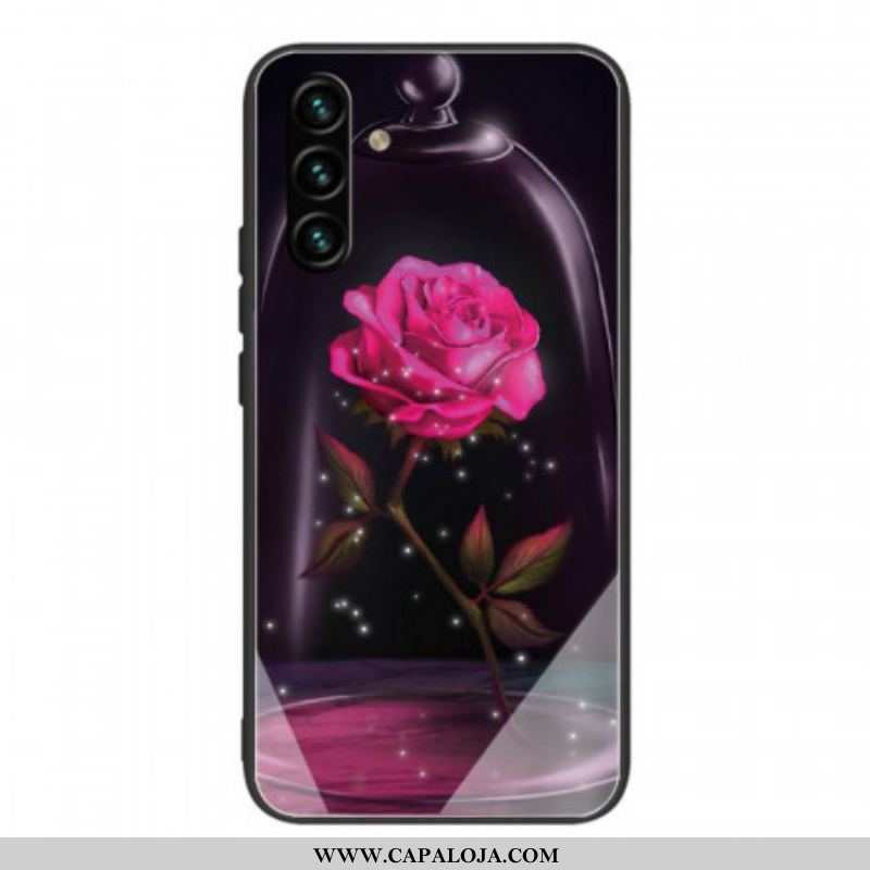Capa Para Samsung Galaxy A13 5G / A04s Vidro Temperado Rosa Mágico