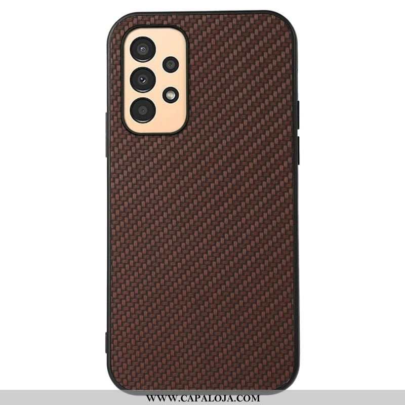 Capa Para Samsung Galaxy A13 Textura De Fibra De Carbono