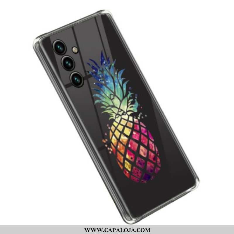 Capa Para Samsung Galaxy A14 / A14 5G Abacaxi Transparente