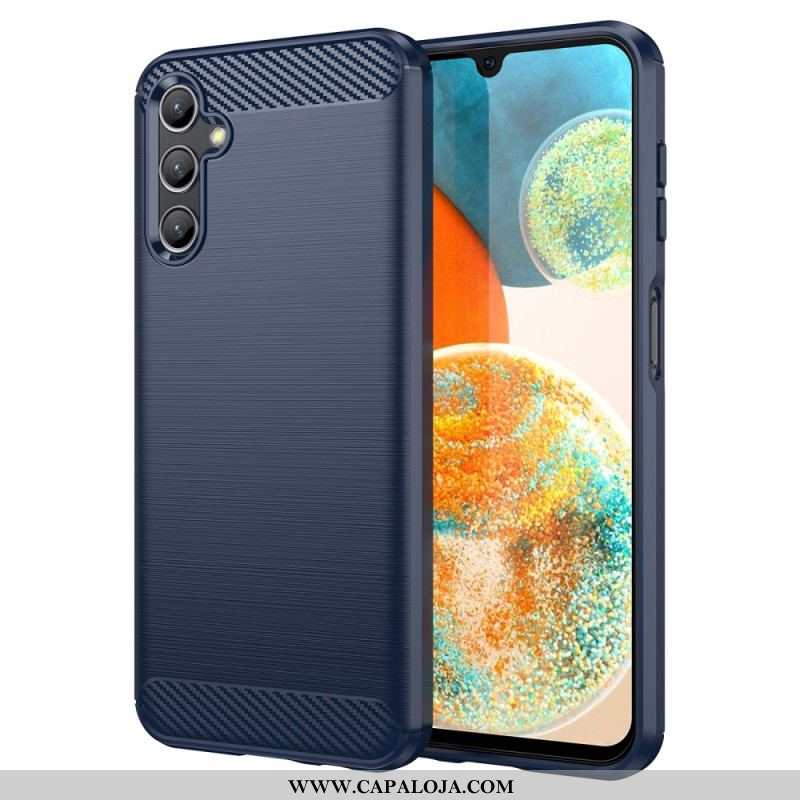 Capa Para Samsung Galaxy A14 / A14 5G Fibra De Carbono Escovada