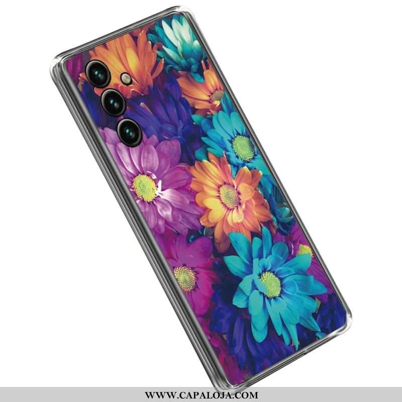 Capa Para Samsung Galaxy A14 / A14 5G Flor Flexível