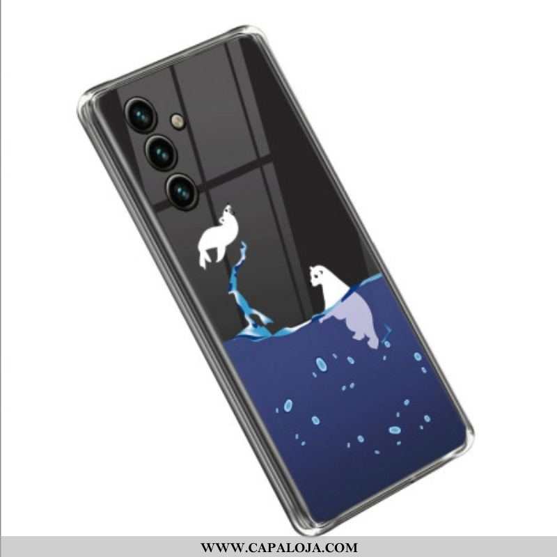 Capa Para Samsung Galaxy A14 / A14 5G Jogos Do Mar Transparente