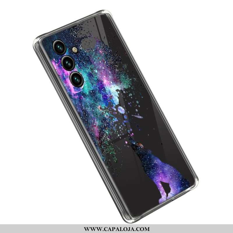 Capa Para Samsung Galaxy A14 / A14 5G Lobo Selvagem Sem Costura