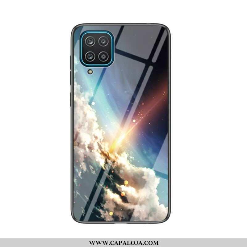 Capa Para Samsung Galaxy M12 / A12 Vidro Temperado De Beleza