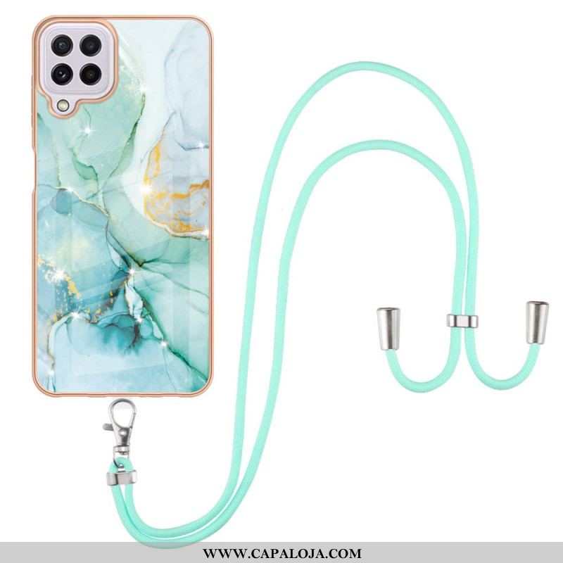 Capa Para Samsung Galaxy M32 De celular Cordão Design De Mármore