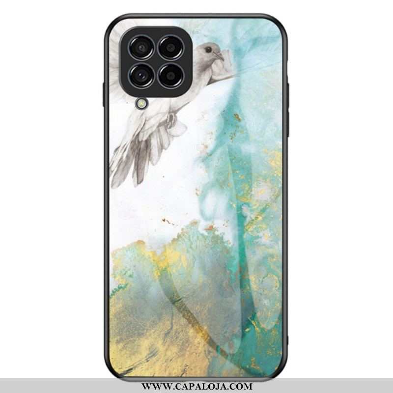 Capa Para Samsung Galaxy M33 5G Vidro Temperado De Mármore