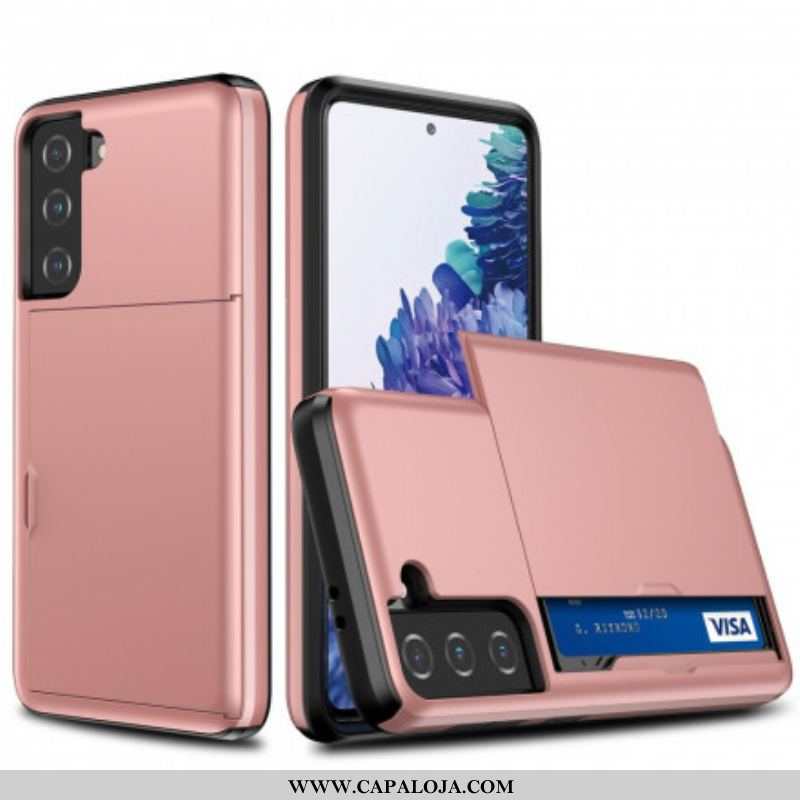 Capa Para Samsung Galaxy S21 5G Porta-cartões Com Zíper