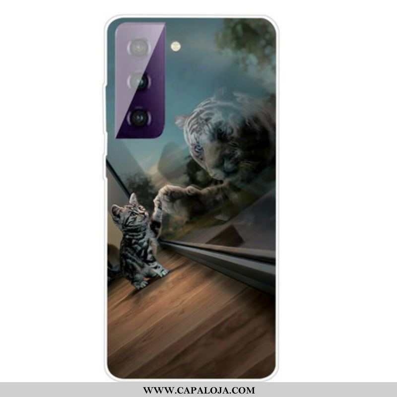 Capa Para Samsung Galaxy S21 FE Sonho De Gatinho
