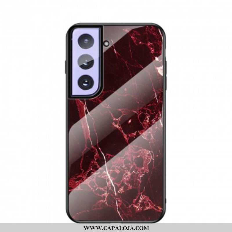 Capa Para Samsung Galaxy S21 Plus 5G Vidro Temperado De Cores De Mármore