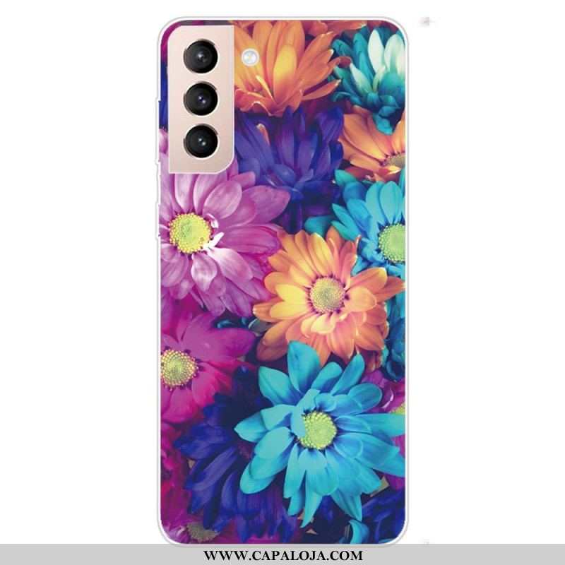 Capa Para Samsung Galaxy S22 5G Flores Flexíveis