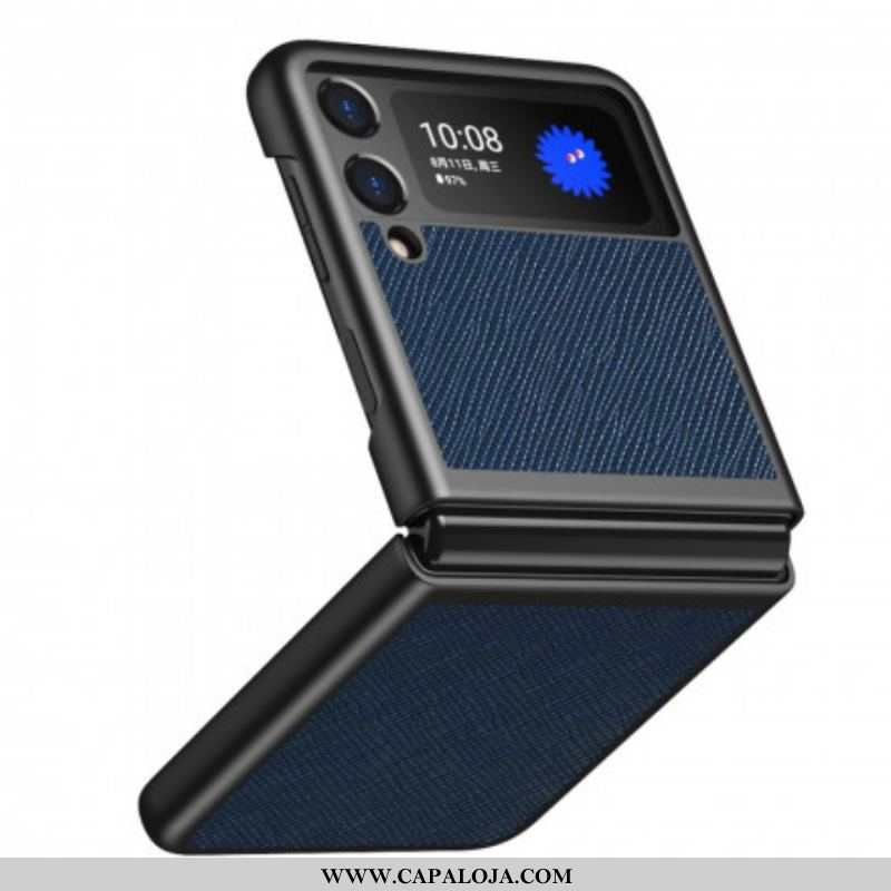 Capa Para Samsung Galaxy Z Flip 3 5G De Couro Estilo De Couro Texturizado