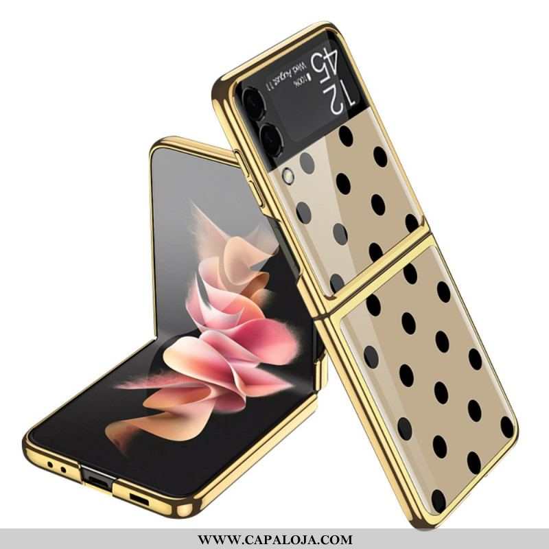Capa Para Samsung Galaxy Z Flip 3 5G De Couro Vidro Temperado Gkk Peso