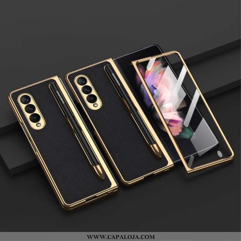 Capa Para Samsung Galaxy Z Fold 3 5G Capa Proteção Protetor De Tela Gkk E Suporte Para Caneta
