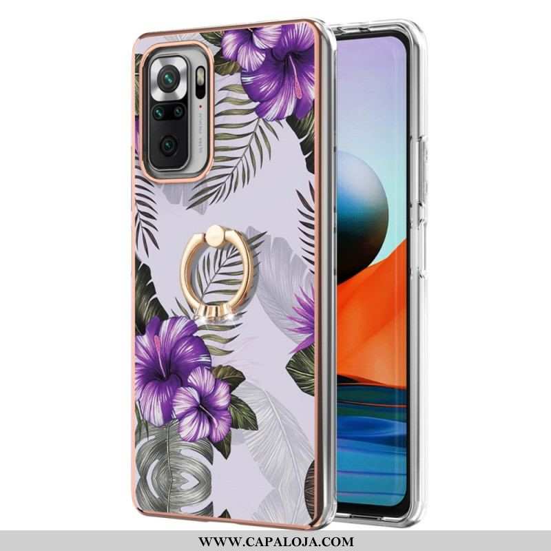 Capa Para Xiaomi Redmi Note 10 Pro Flores De Suporte De Anel