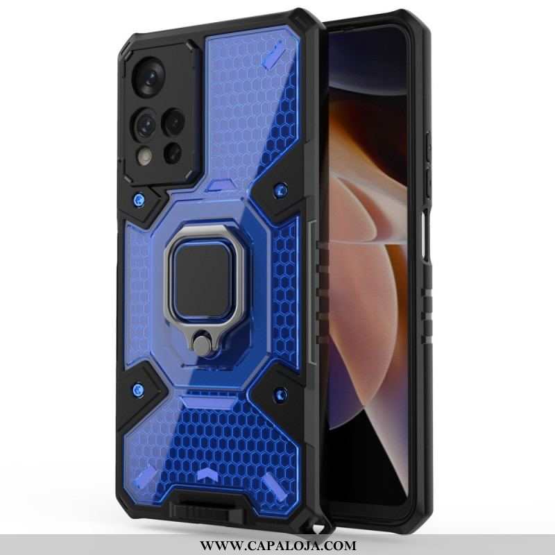 Capa Para Xiaomi Redmi Note 11 Pro Plus 5G Favo De Mel Com Anel