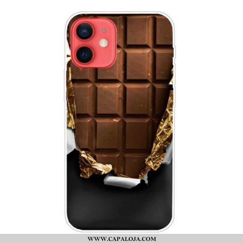 Capa Para iPhone 13 Mini Chocolate Flexível