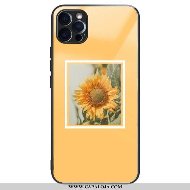 Capa Para iPhone 14 Pro Girassóis Intensos